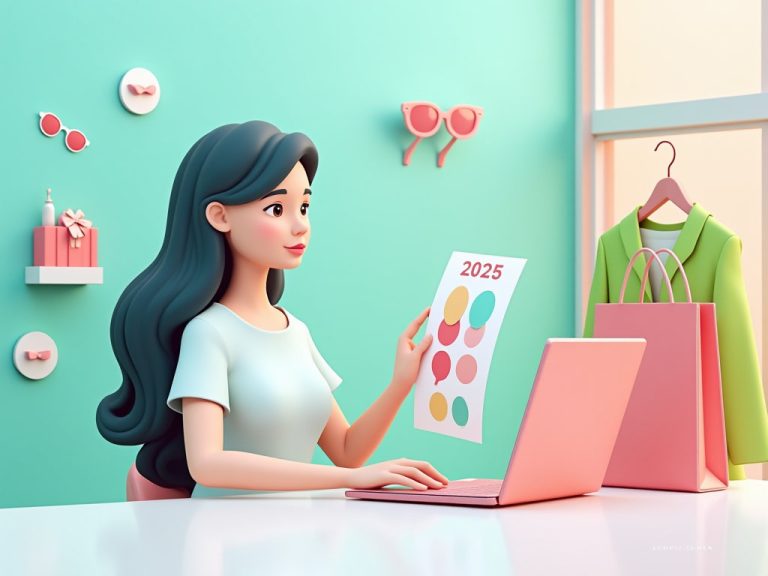 personal shopper presenta paleta de colores veraniega en junio 2025 con iconos de gafas y bolsa